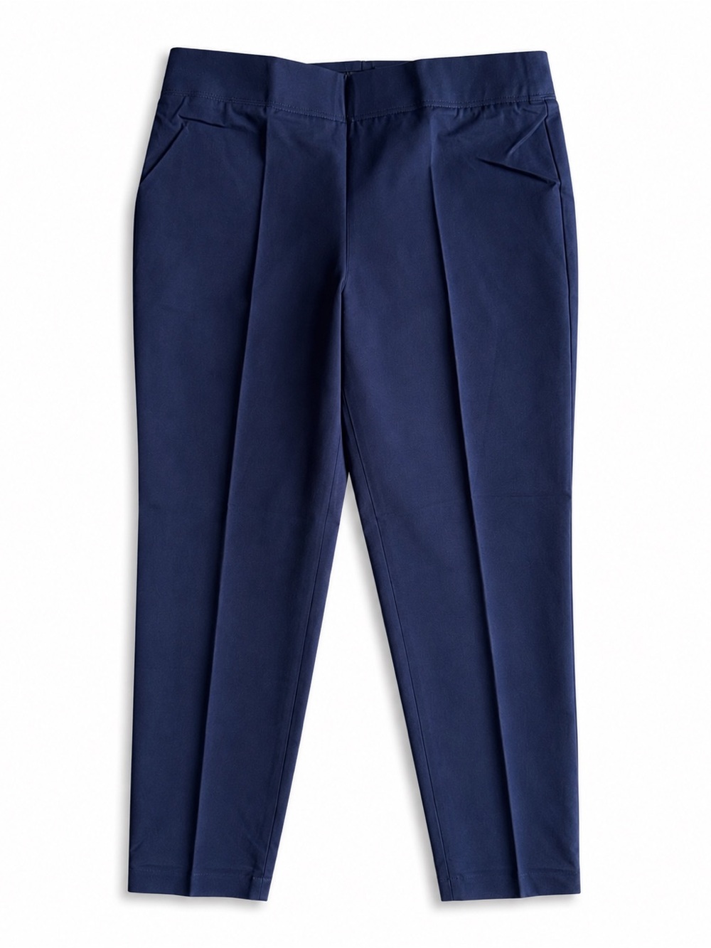 Talbots Skinny Ankle Pants Navy Stretch Slim Leg Size 12